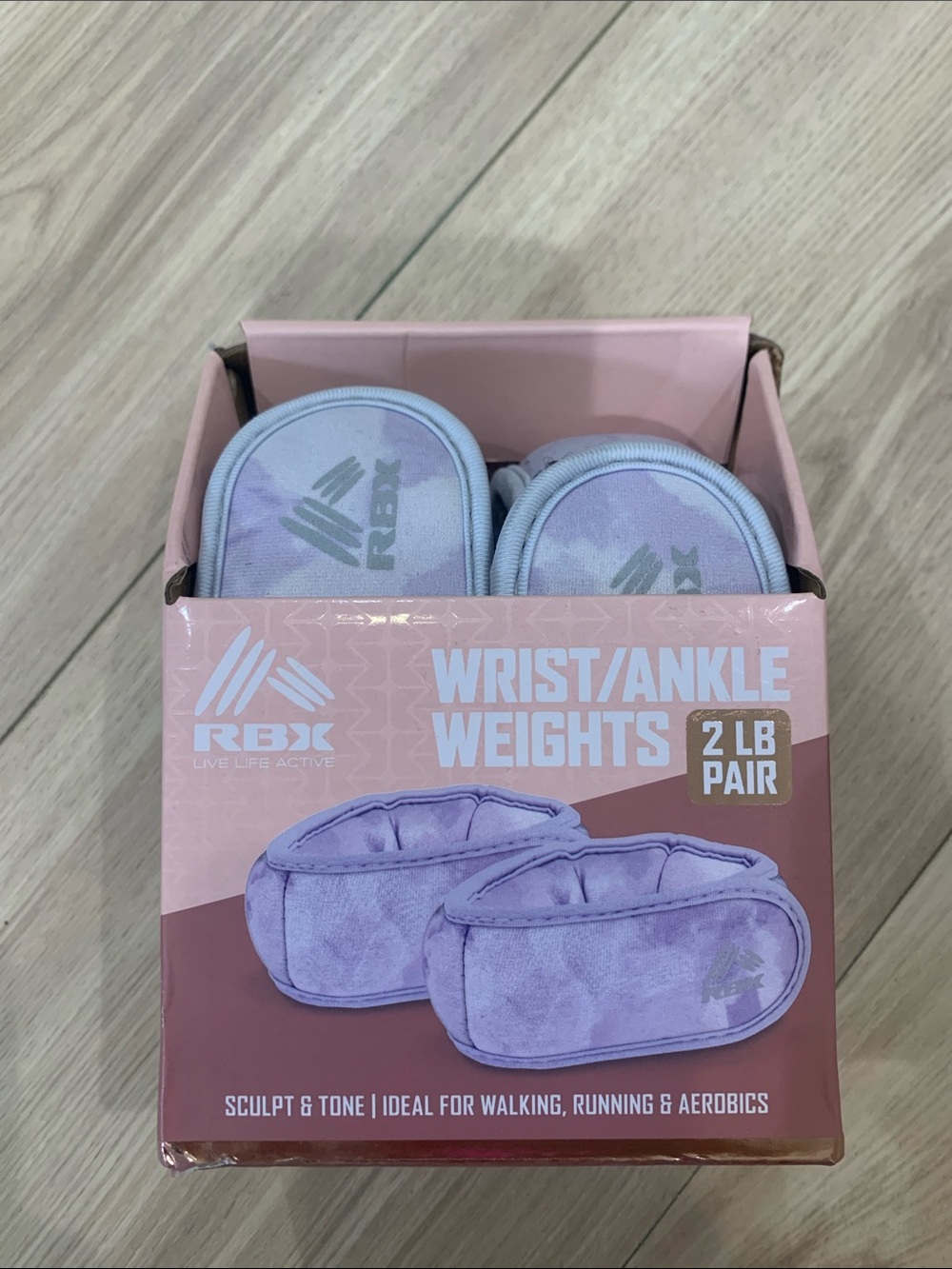 RBX Purple Wrist and Ankle Weights 2 lb Pair